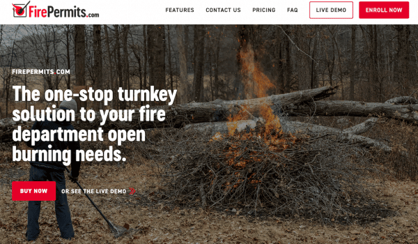 Firepermits.com Screenshot