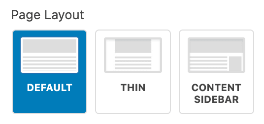 Pretty Site Layout Radio Buttons