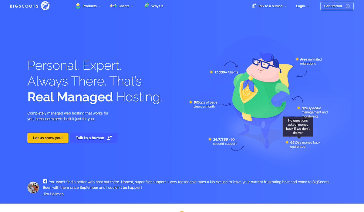 BigScoots Homepage Screenshot