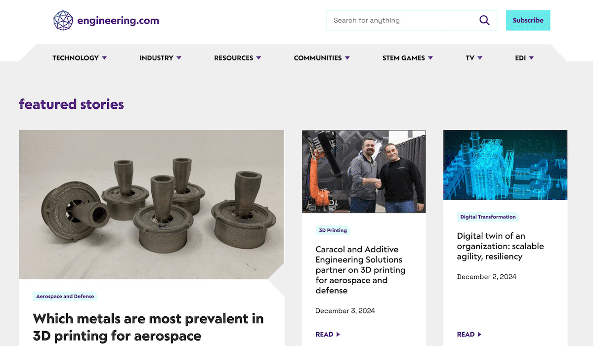 Engineering.com screenshot